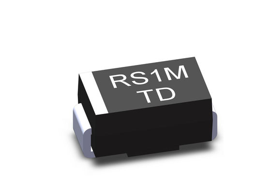 les diodes de redresseur rapides de récupération du rendement 3A élevé 1000V SMD SMA FONT 214AC l'empreinte de pas RS3MA