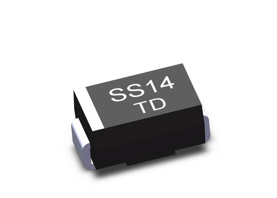 Les diodes de redresseur de barrière de la diode Ss14 1n5819 1a Schottky de Smd 40v FONT 214AC