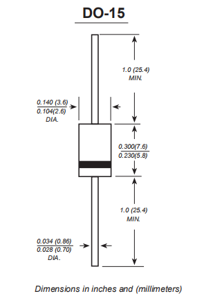 Diode de redresseur de barrière de Schottky SB240 SB260 SB280 SB2100 0